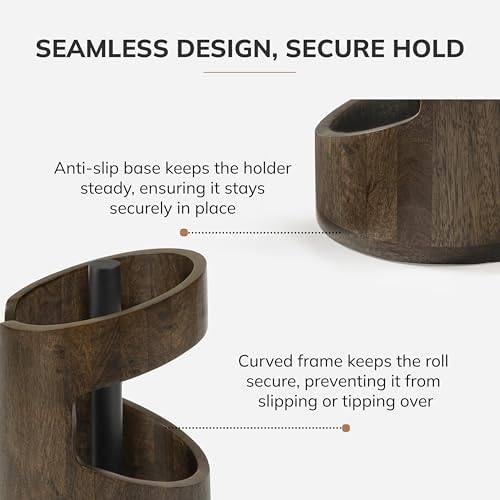 Anji Mountain Wooden Paper Towel Holder - Image 4