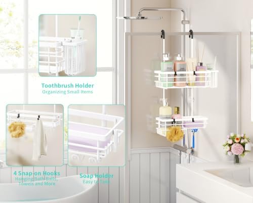 HapiRm Hanging Shower Caddy Organizer - Image 2