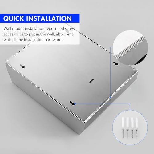 Gorlary 2 Pack Commercial Paper Towel Dispenser Wall Mount - Image 6