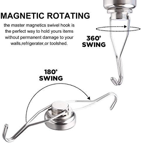 MIKEDE Magnetic Hooks Heavy Duty 80LB+ Swivel Swing Strong Magnet Hook - Image 3