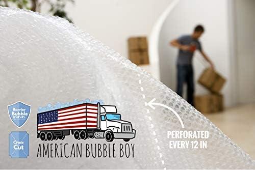 4 large rolls of Bubble Wrap total 700 feet, small bubbles 3/16 cushioning - Image 3