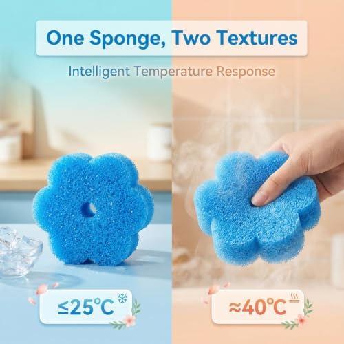 Scrub Flower Temperature-Sensitive Non-Scratch Dish Sponges - Image 5