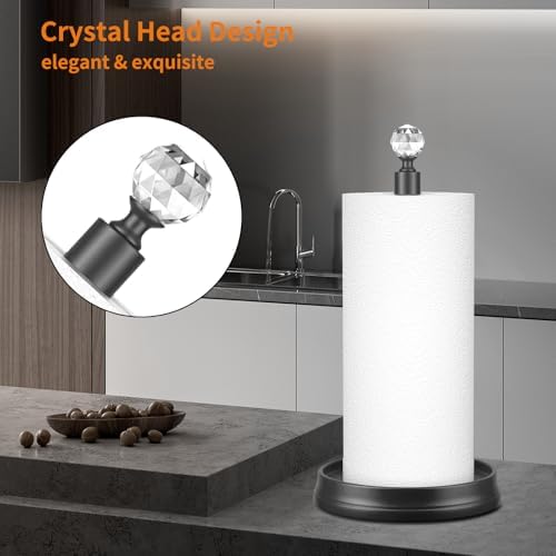 KASUNTO Crystal Head Paper Towel Holder - Image 3