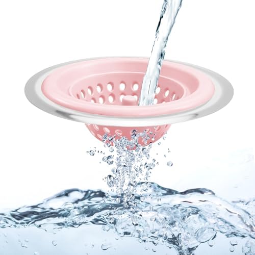 Silicone Strainer for Kitchen Sink, 2 Pack, Stainless Steel Reinforced - Image 7