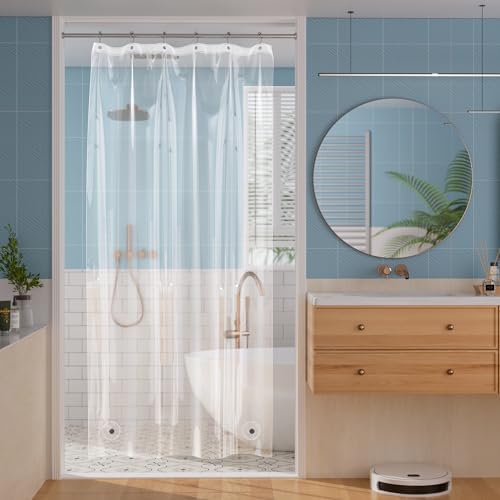 Titanker Shower Stall Curtain Liner, 36x72 Clear PEVA Lightweight Single Stall by Titanker