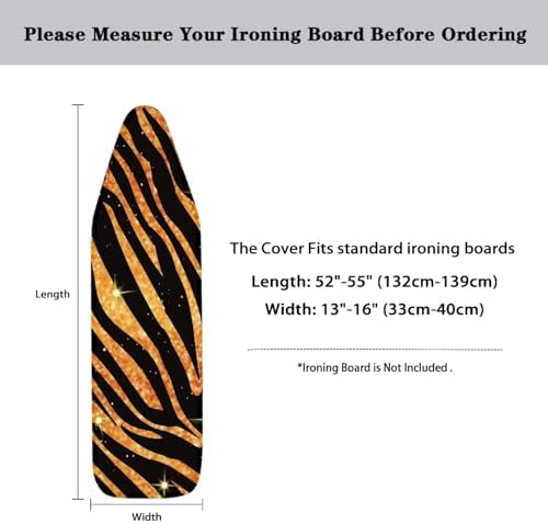 GLENLCWE Wild Bronze Stripe Ironing Board Cover - Image 5
