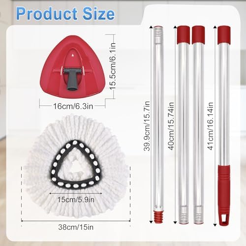 Mop Handle for O Cedar, Spin Mop Handle Replacement Stick for Ocedar - Image 2