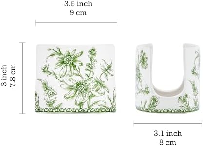 Bico Green Garden Toile De Jouy Ceramic Kitchen Sponge Holder - Image 2