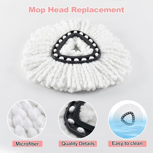 Mop Handle Mop Replace Heads and Mop Base Brush Replacement - Image 5