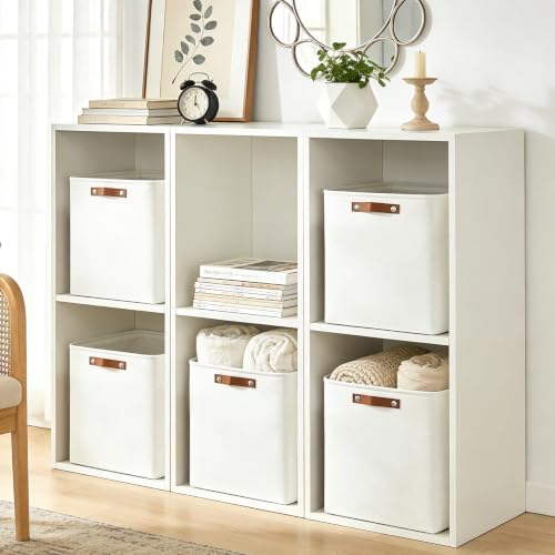 Bagnizer Large Fabric Storage Baskets | 50L Storage Bins, Decorative Linen - Image 4