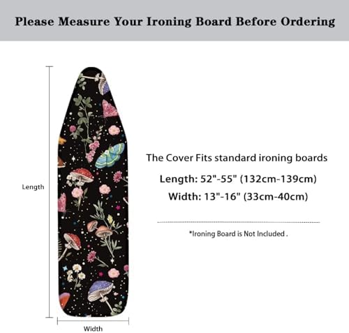 Mushroom Leaves Homes Replacement Ironing Board Cover - Image 6