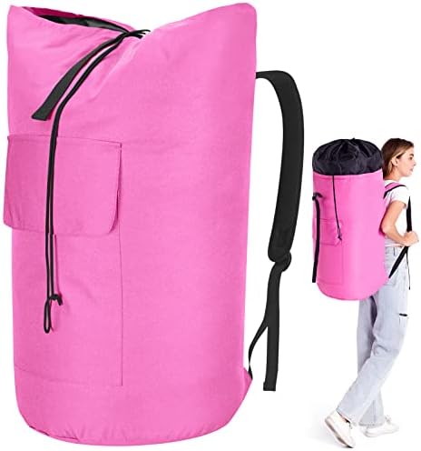 Backpack Laundry Bag, 115L Heavy Duty Extra Large College Laundry Backpack by Azhido