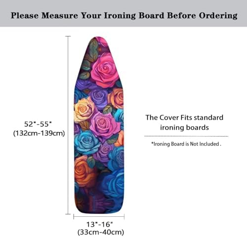 Flashideas Color Roses Ironing Board Cover Universal Stretchy Stain Reisstant - Image 6
