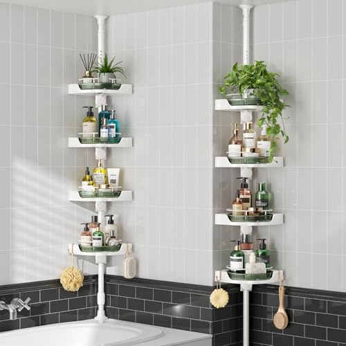 AKINBAS 360° Rotating Shower Caddy Tension Pole - Image 2
