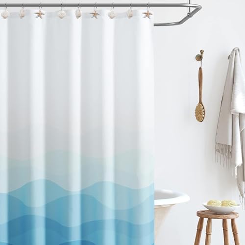 12-Pack Coastal Shower Curtain Hooks – Decorative Seashell Starfish Conch - Image 5
