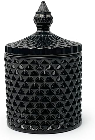 10 oz Black Glass Candy Dish by YILUSHENGHUA