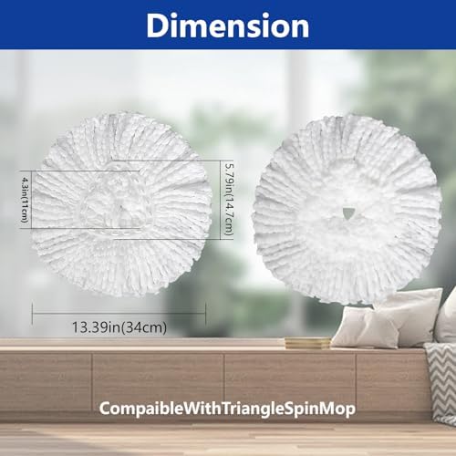 New 4 Pack Mop Head Replacement Compatible - Image 4