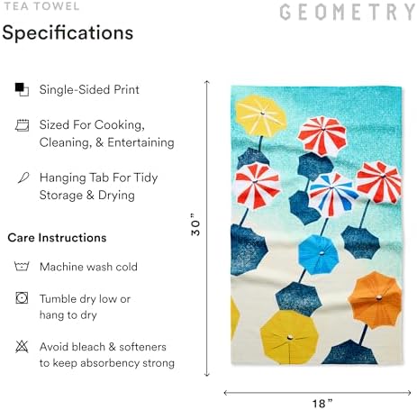 GEOMETRY Tea Towels – Spring & Summer Collection – Quick-Dry, Ultra-Absorbent - Image 6