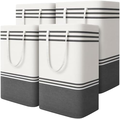 4 Pack Large Laundry Baskets, Laundry Hampers, Freestanding Waterproof by EpicTotes