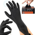 wcy 9 Mil Heavy Duty Disposable Nitrile Gloves, Diamond Grip by Unknown