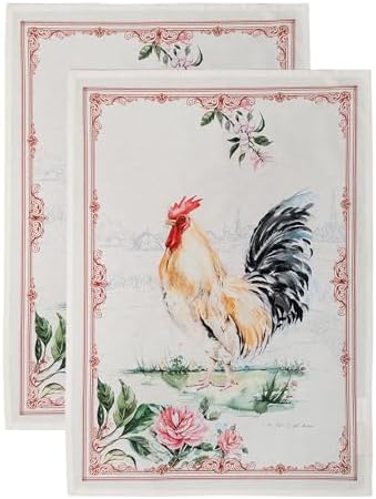 Maison d' Hermine Kitchen Towels Set of 2 Reusable 100% Cotton 27.50" x 20" by MaisondHermine