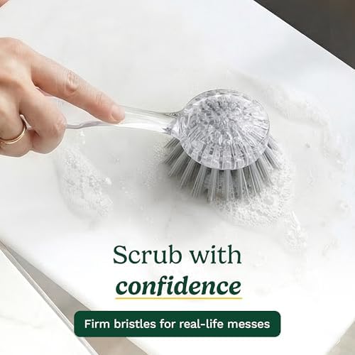 Cuisinart Dish Brush with Handle, 2 Pack, Firm Bristles - Image 3
