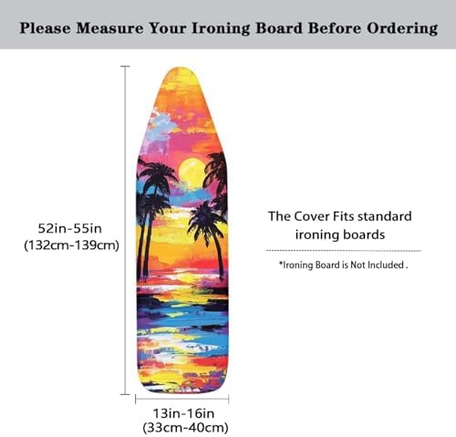 Sunset Sea Palm Ironing Board Cover 15x54 - Image 5