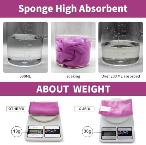 Premium Microfiber Cleaning Cloths, Ultra Absorbent Lint-Free Reusable Towels - Image 2