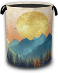 Mountains Sun Nature Scenery Laundry Baskets, Laundry Hamper, Storage Basket by Unknown