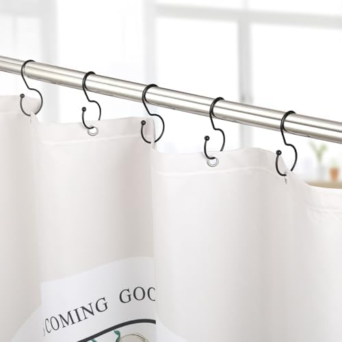 Goowin Shower Curtain Hooks, Anti-Fall S-Shaped Shower Curtain Ring, Decorative - Image 6