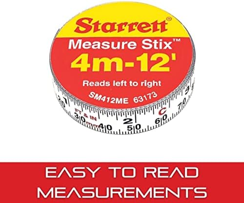 Starrett Tape Measure Stix, 1/2" x 144", S12 Style - Image 4
