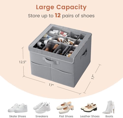 PHINOX Shoe Organizer for Closet, Fits up to 16-24 Pairs, 2 Pack - Image 2