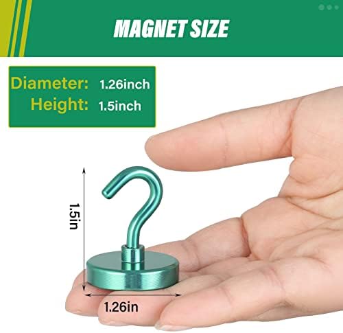 Neosmuk Magnetic Hooks for Cruise Cabins, 130lb Heavy Duty, 6 Pack - Image 4