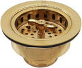Westbrass A213-01 3-1/2" Wing Nut Twist Style Large Kitchen Sink Basket Strainer by Westbrass