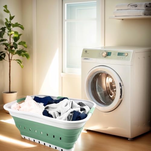 SAMMART 42L Collapsible Plastic Laundry Basket - Image 2