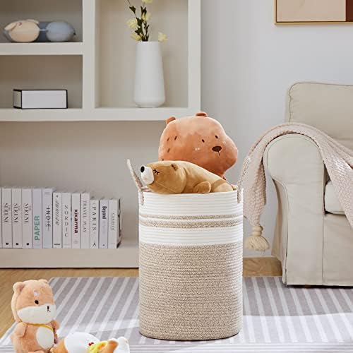VIPOSCO 58L Tall Woven Laundry Basket Hamper - Image 2