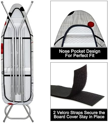Ironing Board Cover 15"x54"，Standard Ironing Board Replacement Cover，Easy Fit - Image 3