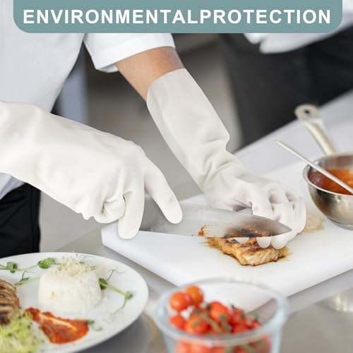 2 Pairs, 15 Inches, Nitrile Cleaning Gloves, Kitchen Dishwashing Gloves - Image 4