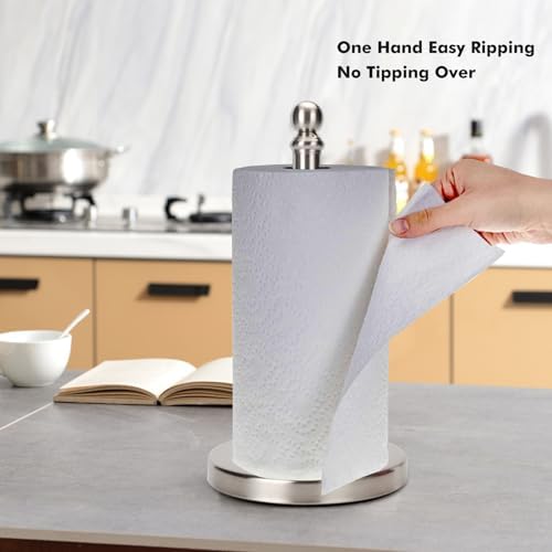 Paper Towel Holder Countertop, Standing Paper Towel Roll Holder - Image 3