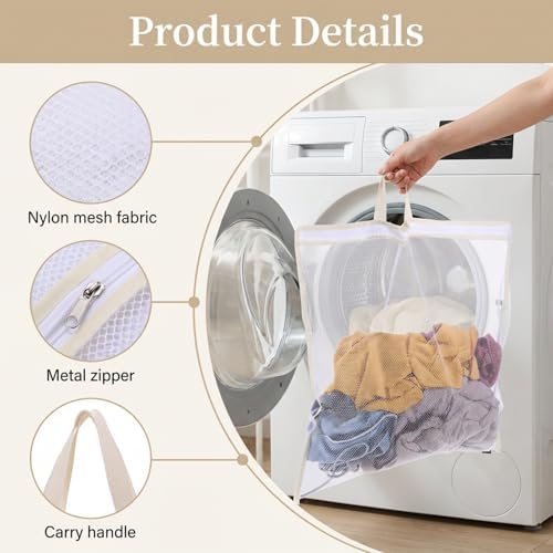 2 Pcs Mesh Laundry Bags for Washing Machine, Wash Bag for Clothes - Image 3