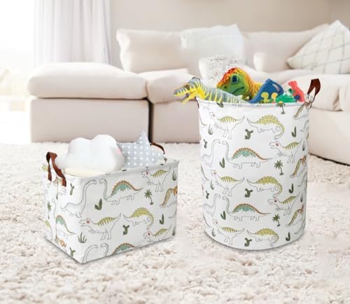 NTAOHAMPER Dinosaur Laundry Hamper, laundry Basket, Waterproof Storage Bin - Image 2