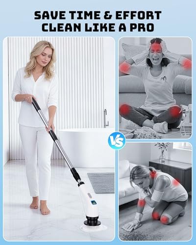 Electric Spin Scrubber for Bathroom | Shower Cleaner Brush - Image 6