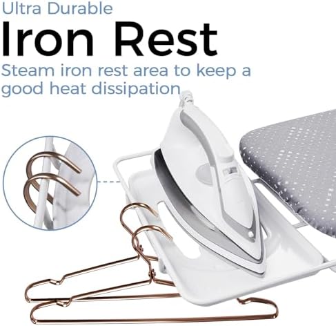 SheeChung Ironing Board 13"x43", Full Size Iron Board - Image 5