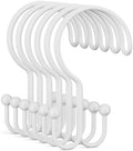 Bathway White Shower Curtain Hooks Ring, Rust Proof Metal Shower Hooks by Bathway
