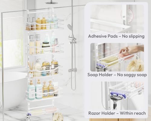 SWTYMIKI Over the Door Shower Caddy - Image 6