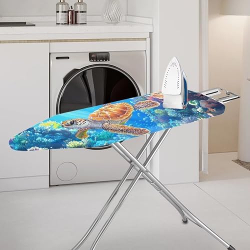 Blue Sea Turtle Ironing Board Cover - Image 2