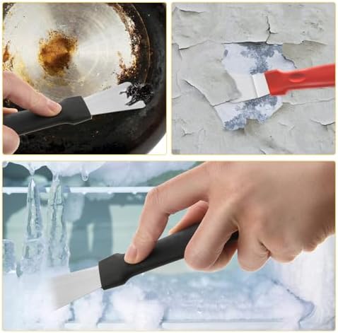 5 Pack Kitchen Stove Cleaning Brush + Scraper Tool Set, Stainless Steel and - Image 4