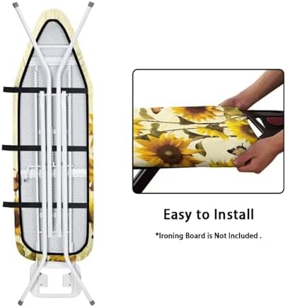 Sunflower Butterfly Ironing Board Cover and Pad Standard Size Heavy Duty Padded - Image 5