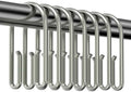 Shower Curtain Hooks Rings ，Double Sided Shower Curtain Hooks Rust Proof，12 pcs by VicSWJtory