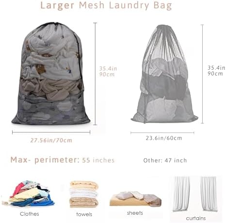 Meowoo 1Pcs Large Mesh Laundry Bag - Image 2